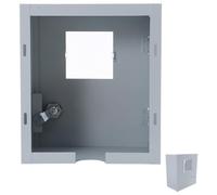 Electric Meter Protection Box Iron Outdoor Electrical Weatherproof Cover | Meter Box Door, Front, Backless Surface-mounted Design, Impact Shielding, Ventilation, for Energy Meters and Junction Boxes