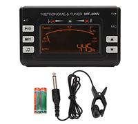 Electric Metronome Tuner Large LED Screen High Accuracy Violin Guitar Saxophone Tuner with Foldable Bracket and Rubber Material for Musicians