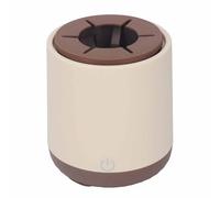 Electric Milk Bottle Shaker, 3 Speed Gears, Large Capacity, Portable for Frothing Milk, Matcha, and Protein Shakes (Khaki Dual Color