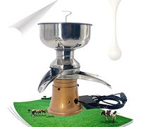 Electric Milk Centrifugal Separator, Professional Cream Skimming Machine, Food Grade Material, Safe and Healthy, Adjustable for Sheep Milk, Goat Milk, or Other Dairy (9800-11000R/MIN) ,Beige