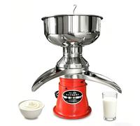 Electric Milk Cream Separator, 5L Dairy Centrifugal Separator, Stainless Steel, Adjustable Fat Control, 11000 RPM, for Cow and Goat Milk Processing