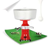 Electric Milk Cream Separator with Angled Nozzle and Concave Deflector for Efficient Dairy Processing