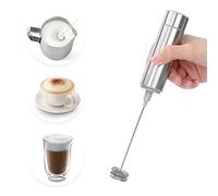 Electric Milk Frother, 19000RPM Powerful Handheld Foam Maker Handheld Electric Egg Beater Mini Electric Mixer Mini Milk Foamer with Stirrer Head for Coffee Frappe Matcha