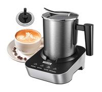 Electric Milk Frother and Steamer 4-in-1 with Stainless Steel Pitcher Cup(400ml/13.5oz), Auto Shut-Off, Hot & Cold Foam Maker and Milk Warmer for Coffee Cappuccinos, Dishwasher Safe