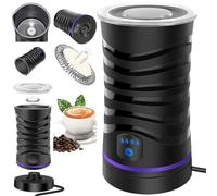 Electric Milk Frother and Steamer Hot Chocolate Machine 400W 4 in 1 Temperature Control 600ml Hot and Cold Milk Foam Maker for Latte Coffee Chocolate