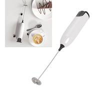 Electric Milk Frother Handheld for Coffee, Automatic Handheld Milk Beater Foam Maker for Stirring Bar Kitchen Drink Foamer Cappuccino, Latte, Matcha, Hot Chocolate, Mini Drink Mixer(White Black)