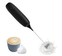 Electric Milk Frother | Handheld Latte Foam Maker, Battery Operated Milk Frother with Low Noise & High Motor, Hand Whisk Mixer for Coffee, Flappe, Latte, Matcha