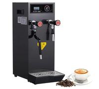 Electric Milk Frother, Stainless Steel Milk Steamer & Boiling Machine for Espresso Coffee & Milk Tea, LED Screen Display, Commercial Use