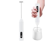 Electric Milk Frother Wand - ABS USB Mixer, Handheld Latte Blender, Compact Drink Whisk with Rechargeable Battery and Smooth | Hot Beverage Mixing for Coffee Chocolate Kitchen Home