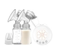 Electric Milk Pump, Portable Electric Pump for Nursing,Rechargeable Extraction Pumps with 2 Milk Bottles - Multiple Modes, Low Noise Breast Pump for News