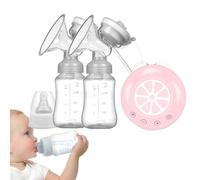 Electric Milk Pump, Portable Electric Pump for Nursing - Rechargeable Extraction Pumps with 2 Milk Bottles | Portable Multi-Mode Breastpump Low Noise for