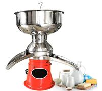 Electric Milk Separator, Adjustable Speed Skimmer, 5L Capacity, 304 Stainless Steel, Ideal for Dairy Processing and Dessert Shops
