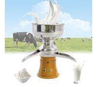 Electric Milk Separator, Centrifuge Machine for Goat Milk and Fresh Cream, 5L Bowl, 304 Stainless Steel Base, 10500 RPM, 30W Motor - for Cow, Camel & Skimmed Milk