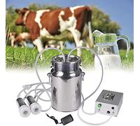 Electric Milking Machine Kit, Vacuum Suction for Cattle & Goat Farms, 14L Capacity for Efficient Milking, Ideal Milking Equipment for Goat Breeding