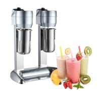 Electric Milkshake Maker, Stainless Steel Double Head Mixer, Speed Adjustable Smoothie and Milk Foam Mixer for Cocktails and Drinks