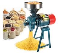 Electric Mill Grinder, Commercial Wet Dry Cereals Grinder, 2200W Heavy Duty Rice Corn Grain Coffee Wheat Feed Flour Grinding Milling Machine with Funnel, Adjustable Thickness