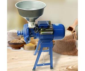 Electric Mill Wet Dry Cereals Grinder 220V 3000W Rice Corn Grain Coffee Wheat Feed Flour Grinding Miller Milling Machine with Funnel