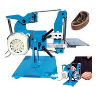 Electric Mini Belt Sander, 1100W, Vertical/Horizontal Bidirectional Sanding, Speed Adjustable 50-6500 RPM, All-Steel Construction, Includes 5 Sanding Belts