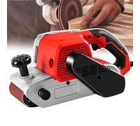 Electric Mini Belt Sander, 4-Inch Polishing Machine with Double Handles, 500 RPM Speed, Bench Belt Disc Sander Combo for Knife Making