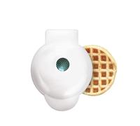 Electric Mini Color Waffles Maker Machine Kitchen Cooking Appliance For Kids Breakfast Dessert Pot Utensil Fried Eggs Even Heat Rapid Heating(White Round)