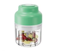 Electric Mini Garlic Chopper, 2025 New Small Garlic Chopper Mincer 350ml, Electric Food Processor Tool, Usb Rechargeable Wireless Veggie Grinder, for Mashing Onion, Chili, Ginger (Green)