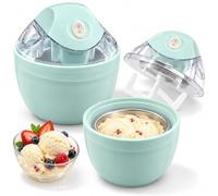Electric Mini Ice Cream Maker, 1.5 Quart Soft Serve Gelato Machine (Green) | Mini electric ice cream maker with double-insulated 1.5 quart bowl. Makes gelato, sorbet & frozen yoghurt.