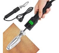 Electric Mini Leather Iron 80w With Digital Display, 50-300℃ Adjustable Temperature, Crafts Quilting Small Iron For Leather Repair, Shoes, Bags & Crease Removal