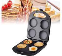 Electric Mini Pancake Maker, Nonstick Griddle for 4 Flapjacks, Perfect for Quick Breakfasts & Snacks