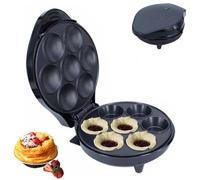 Electric Mini Pie & Quiche Maker, 1200W Double-sided Heating Baking Machine with LED Indicator, Non-slip Feet & Handle, Multifunctional Electrics Cake Machine for Baking, Snacks Desserts