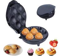 Electric Mini Pie & Quiche Maker - Nonstick Double-Sided Baker with LED Indicator & Non-Slip Feet for Baking Snacks, Desserts, and Pancakes