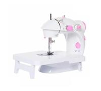Electric Mini Sewing Machine Home Multi-function Small Foot Pedal With Two Power Supply Methods 6w Safe And Convenient(Pink)