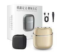 Electric Mini Shaver for Men 2025,Smart Sensor Portable Travel Shaver, Cordless Electric Razor for Gym Car Business Trip, IPX6 Waterproof, USB-C Fast Charge 60min, Magnetic Head, Ultra Quiet