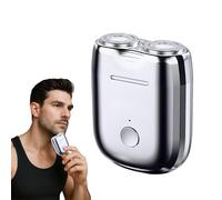 Electric Mini Shaver for Men, Foil Shaver, Type-C Rechargeable Electric Razor, Wet & Dry Shaving Machine, Portable Cordless Travel Shavers, Washable Double Head Razor