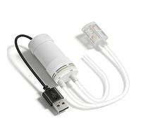 Electric Mini Water Pump, USB Powered Vacuum Pump, 5 V Water Pump, Self-priming, Mini Electric Self Priming Pump with 10 m PVC Hose for Garden, Home, Aquarium (White)