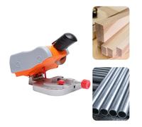 Electric Mitre Saw Machine, 90w 7800r/Min Portable Mini Chop Saw, Max 45° 5cm Blade Size Mini Cut Off Machine 2.54cm Cutting Depth for Cutting Metal & Wood