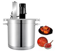 Electric Mixer Machine for Jam Sauce, Commercial Food Mixer 20L/25L, 4 Blade Stirring Scraper, for Making Jam, Sauce, Filling, Seasoning Bottom Soup Sauce Stirre,25L