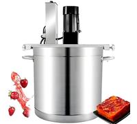 Electric Mixer Machine for Jam Sauce, Commercial Food Mixer, Automatic Food Mixer Pot Stirrer Mixer, 4-Blade Scraper, Adjustable Speed, Double-Layer Stirring Pot