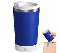 Electric Mixing Cup - Electric Coffee Mug with Magnetic Stirrer - Coffee Mixing Cup with Lid, 400ml Drinking Cup, Portable Water Cup for Travel, Home, School