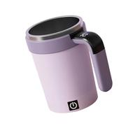 Electric Mixing Cup with Stir & LCD Temp Display, Rechargeable Mug for Coffee, Protein Shakes, Detachable Base Stirring Cup