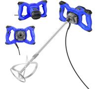 Electric Mixing Paddle for Paint, Plaster, Cement, Concrete and Mortar, 230V Handheld Paddle Cement Mixer with Detachable and Replaceable M14 Threaded Rod, Drill Mixing Paddle Tool