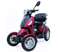 Electric Mobility Scooter 4 Wheeled for Adults ZT4 Trike with Extra Accessories Package: Mobility Scooter Waterproof Cover, Phone Holder, Bottle Holder by Green Power