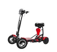 Electric Mobility Scooter, Portable Folding Design, 4 Wheel Wheelchair with LED Headlight