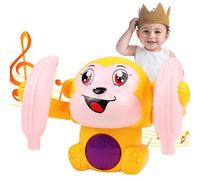 Electric Monkey Toy - Flipping Dancing Monkey With Bananas, Voice Control Musical Toy, Talking Rolling 360° Gift For Kids, Interactive Electric Animal Toys For Early Learning