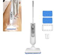 Electric Mop Floor Cleaner, 2 Variable Speed Steam Cleaner Mop Steam Floor Cleaner Mops for Cleaning Floors, 400ML Water Tank Floor Steamer Mop Steam Cleaners for The Home Multi Purpose, White