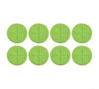 Electric Mop Replacement Pads, Rotating Heads for Thorough Cleaning, Absorbent Microfibre, 16x16cm, Green, 8 Pack(8PCS)