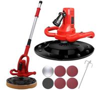 Electric Mortar Trowel Smoothing Machine with 6 Speed Regulation & Extension Rod for Wall Cement Polishing Indoor and Outdoor