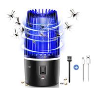 Electric Mosquito Killer Lamp Fly Killer Rechargeable Bug Zapper for Indoor Outdoor Mosquito Lamp 360° UV Fly Zapper Portable Pest Repellent Fly Zapper for Summer Trip Camping Home Use