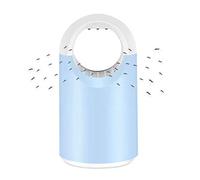 Electric Mosquito Lamp, Physical Mosquito Repellent, 2020 Pink Insect Moth Trap - UV Light, USB Powered 7-Leaf Fan Inhales Mosquitoes LED for Bedroom Kitchen Office (Blue)