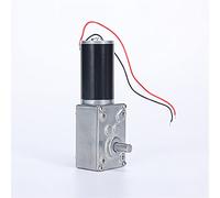 Electric Motor, DC Motor DC 12V 24V High Torque Turbo Motor Worm Geared Self-lock Reducer 7/10/12/16/27/40/80/160/260/470 RPM(260rpm,12V)
