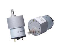 Electric Motor, DC Motor JGB37-520 Miniature High Torque Micro Metal Gear Reducer Motor 12V/24V 5RPM~750RPM Speed Adjustable Forward And Reverse(68RPM_12V)